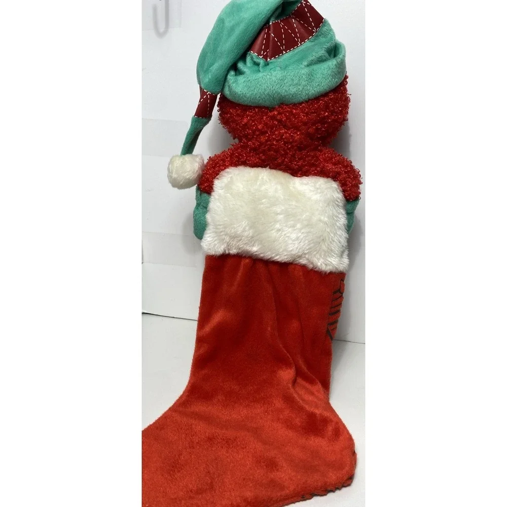 Sesame Street Elmo Singing Talking Christmas Stocking‎ Plush Tested Works